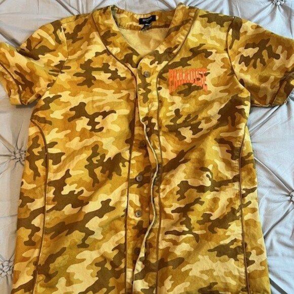 Men's Forever 21 Camoflage Paradise Jersey Shirt - Picture 1 of 3